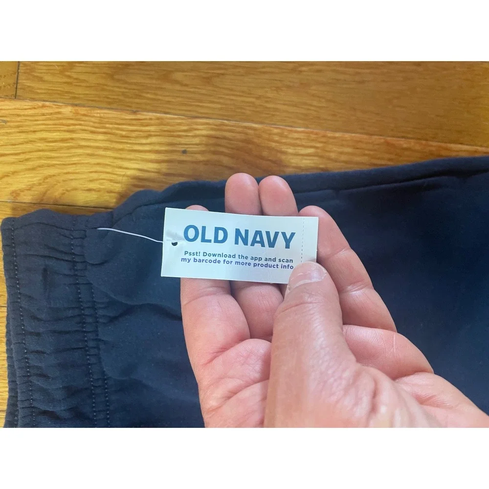 Old Navy Kids Baggy Sweatpants Navy Blue Wide Leg Fleece Joggers S